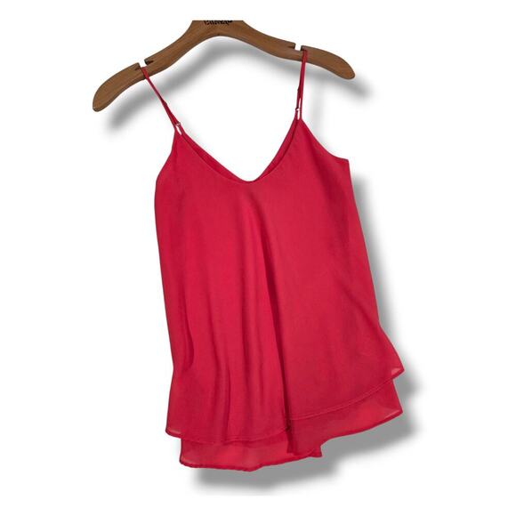 Rosette by Be Cool Women’s Raspberry Layered Tank Top Sz Small Polyester - Picture 5 of 8